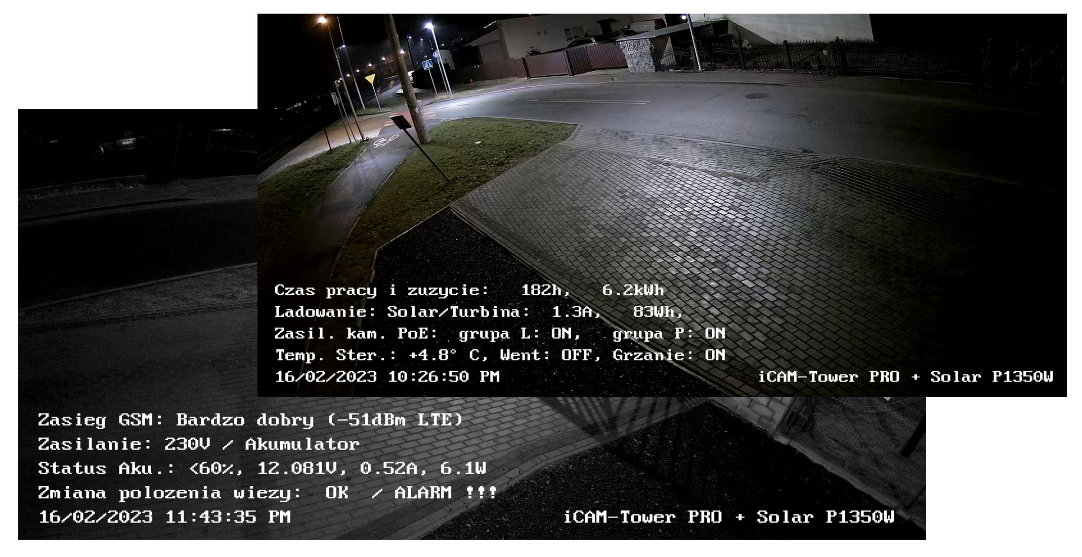 iCAM-OSD - device parameters in the image of IP cameras