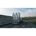 Transportation of a mobile tower with solar power
